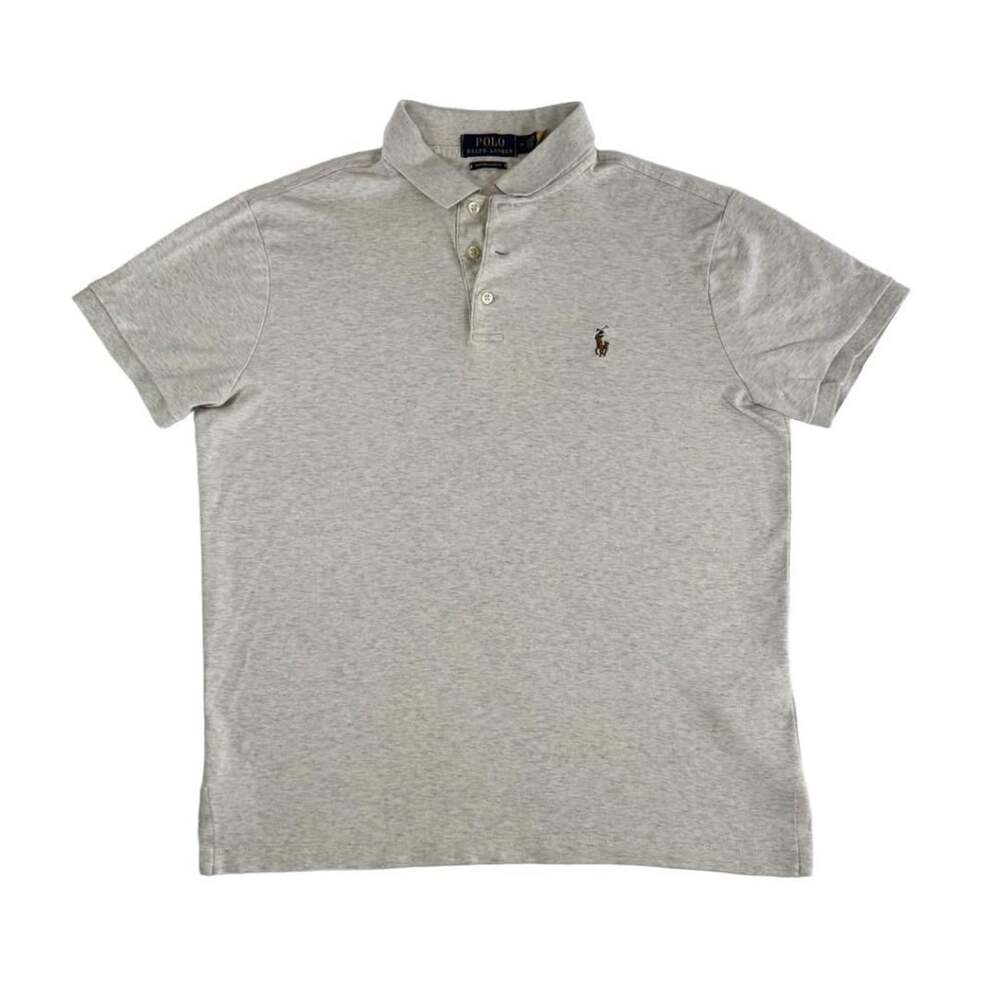Polo Ralph Lauren Custom Slim Fit Polo Size M Grey Heather